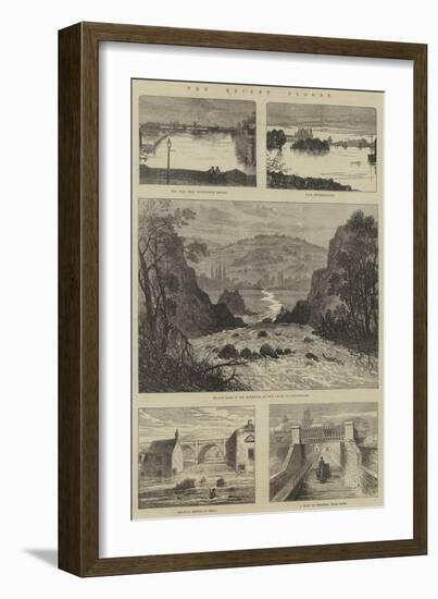 The Recent Floods-Sir John Gilbert-Framed Giclee Print