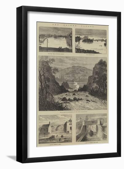 The Recent Floods-Sir John Gilbert-Framed Giclee Print