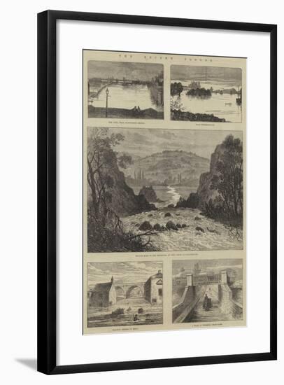 The Recent Floods-Sir John Gilbert-Framed Giclee Print