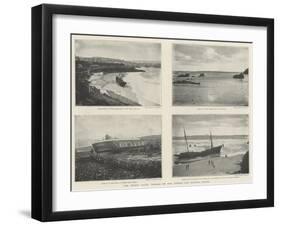 The Recent Gales, Wrecks on the Cornish and Kentish Coasts-null-Framed Giclee Print