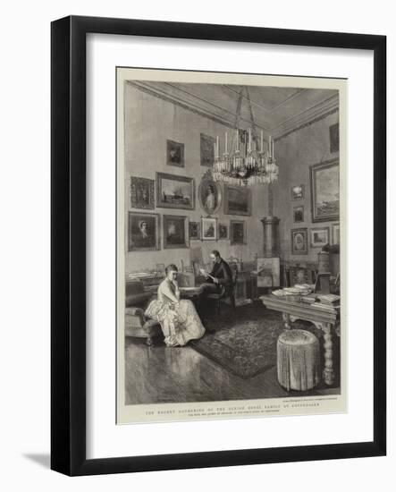 The Recent Gathering of the Danish Royal Family at Copenhagen-null-Framed Giclee Print