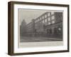 The Recent Great Fire at a Stockport Cotton Mill, View of the Ruins Looking East-null-Framed Giclee Print