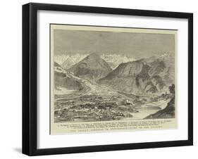 The Recent Landslip in Switzerland, Scene of the Disaster-null-Framed Giclee Print