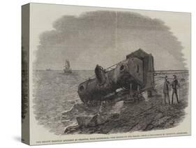 The Recent Railway Accident at Granton, Near Edinburgh, the Engine on the Beach-Frederick Morgan-Stretched Canvas