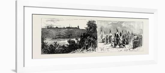 The Recent Rebellion in Canada: Fort Edmonton-null-Framed Premium Giclee Print