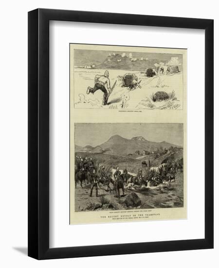 The Recent Revolt in the Transvaal-Charles Edwin Fripp-Framed Premium Giclee Print