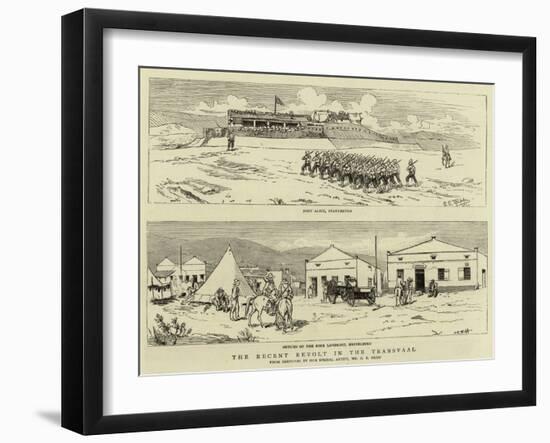 The Recent Revolt in the Transvaal-Charles Edwin Fripp-Framed Giclee Print