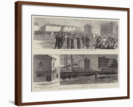 The Recent Riots in Belfast, Ireland-null-Framed Giclee Print