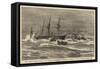 The Recent Severe Gale in the English Channel, the Steamship Hankow Outside Plymouth Breakwater-William Lionel Wyllie-Framed Stretched Canvas