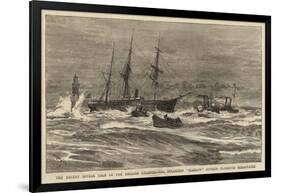 The Recent Severe Gale in the English Channel, the Steamship Hankow Outside Plymouth Breakwater-William Lionel Wyllie-Framed Giclee Print