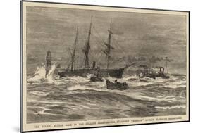 The Recent Severe Gale in the English Channel, the Steamship Hankow Outside Plymouth Breakwater-William Lionel Wyllie-Mounted Giclee Print