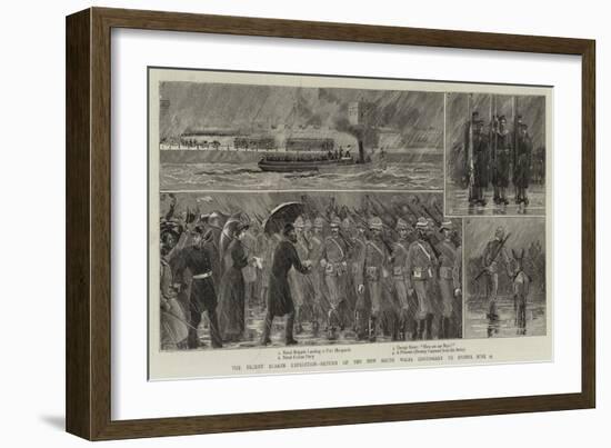 The Recent Suakim Expedition, Return of the New South Wales Contingent to Sydney, 23 June-null-Framed Giclee Print