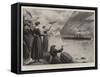 The Recent Visit of the Channel Squadron to Connemara, the Last Signal, Come Back to Erin!-Charles Joseph Staniland-Framed Stretched Canvas