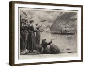 The Recent Visit of the Channel Squadron to Connemara, the Last Signal, Come Back to Erin!-Charles Joseph Staniland-Framed Giclee Print