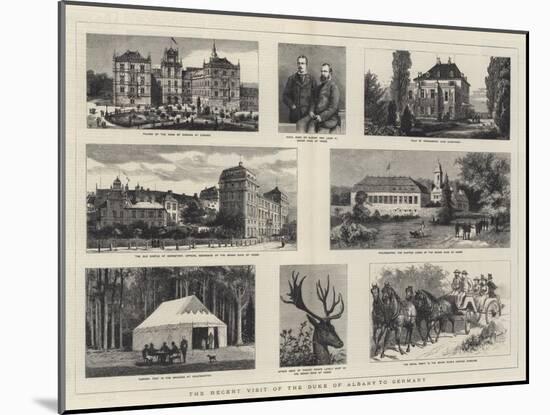 The Recent Visit of the Duke of Albany to Germany-William Henry James Boot-Mounted Giclee Print