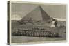 The Recent War in Egypt, Second Battalion Highland Light Infantry Picnicking at the Pyramids-null-Stretched Canvas