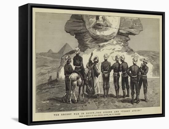 The Recent War in Egypt, the Sphinx and Tommy Atkins-Frederic Villiers-Framed Stretched Canvas