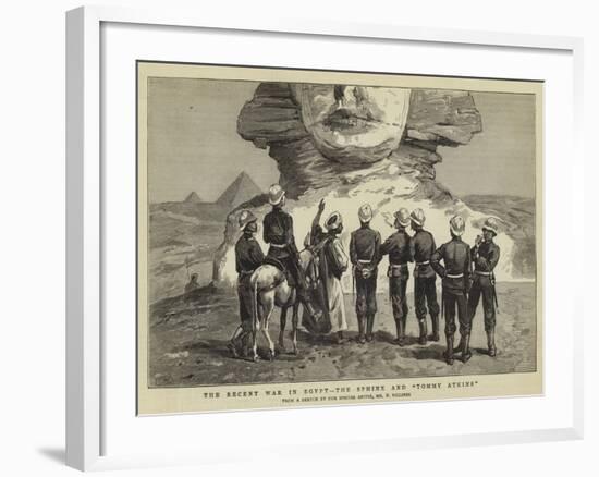 The Recent War in Egypt, the Sphinx and Tommy Atkins-Frederic Villiers-Framed Giclee Print