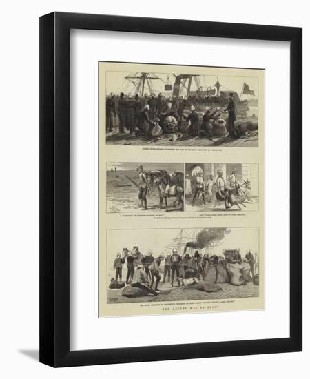 The Recent War in Egypt-Charles Joseph Staniland-Framed Premium Giclee Print