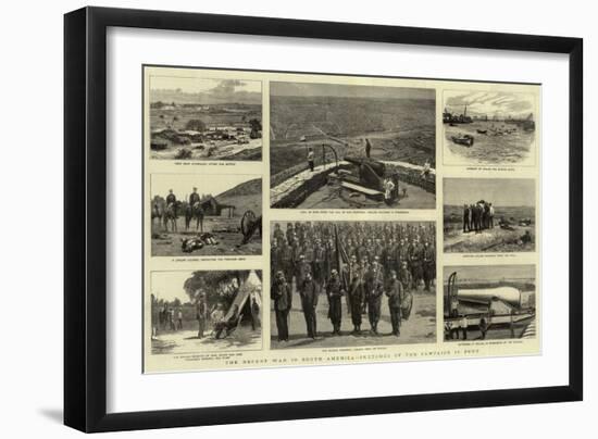 The Recent War in South America, Sketches of the Campaign in Peru-William Lionel Wyllie-Framed Giclee Print