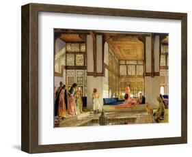 The Reception, 1873 (Oil on Panel)-John Frederick Lewis-Framed Premium Giclee Print