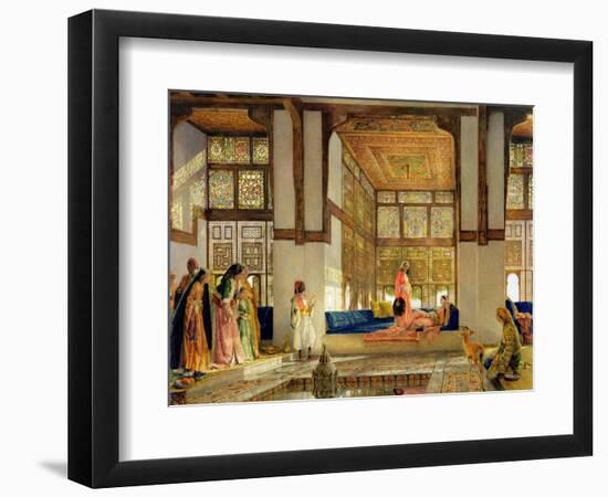 The Reception, 1873 (Oil on Panel)-John Frederick Lewis-Framed Premium Giclee Print