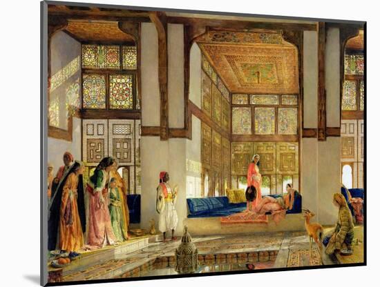 The Reception, 1873 (Oil on Panel)-John Frederick Lewis-Mounted Premium Giclee Print