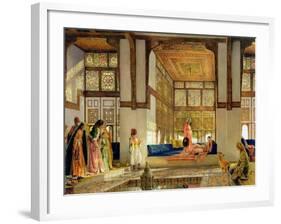 The Reception, 1873 (Oil on Panel)-John Frederick Lewis-Framed Giclee Print