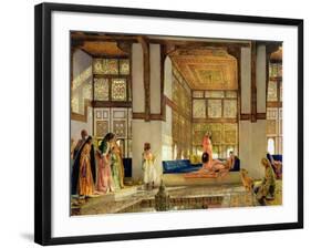 The Reception, 1873 (Oil on Panel)-John Frederick Lewis-Framed Giclee Print