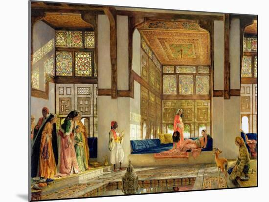 The Reception, 1873 (Oil on Panel)-John Frederick Lewis-Mounted Giclee Print