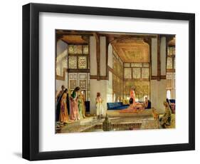 The Reception, 1873 (Oil on Panel)-John Frederick Lewis-Framed Giclee Print