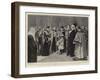 The Reception at the Guildhall, the Princess of Wales Receiving a Bouquet-Frederic De Haenen-Framed Giclee Print