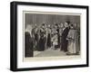 The Reception at the Guildhall, the Princess of Wales Receiving a Bouquet-Frederic De Haenen-Framed Giclee Print