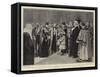 The Reception at the Guildhall, the Princess of Wales Receiving a Bouquet-Frederic De Haenen-Framed Stretched Canvas