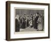 The Reception at the Guildhall, the Princess of Wales Receiving a Bouquet-Frederic De Haenen-Framed Giclee Print