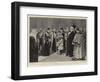 The Reception at the Guildhall, the Princess of Wales Receiving a Bouquet-Frederic De Haenen-Framed Giclee Print