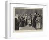 The Reception at the Guildhall, the Princess of Wales Receiving a Bouquet-Frederic De Haenen-Framed Giclee Print