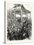 The Reception at the Pavilion, Portsmouth Dockyard, a Floral Display, 1876, Uk-null-Stretched Canvas