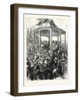 The Reception at the Pavilion, Portsmouth Dockyard, a Floral Display, 1876, Uk-null-Framed Giclee Print