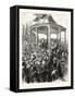 The Reception at the Pavilion, Portsmouth Dockyard, a Floral Display, 1876, Uk-null-Framed Stretched Canvas