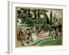 The Reception for Napoleon I on the Isola Bella in the 5th Year of His Reign-Francois Flameng-Framed Giclee Print