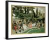 The Reception for Napoleon I on the Isola Bella in the 5th Year of His Reign-Francois Flameng-Framed Giclee Print