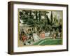 The Reception for Napoleon I on the Isola Bella in the 5th Year of His Reign-Francois Flameng-Framed Giclee Print