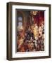 The Reception of Christopher Columbus (1450-1506) by Ferdinand II (1452-1516) of Aragon & Isabella-Eugene Deveria-Framed Giclee Print