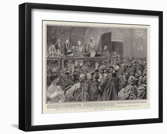 The Reception of Lord Roberts and Lord Kitchener by the City Corporation at the Guildhall-Frederic De Haenen-Framed Giclee Print