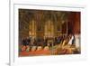 The Reception of Siamese Ambassadors by Emperor Napoleon III at the Palace of Fontainebleau-Jean Leon Gerome-Framed Giclee Print