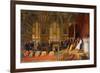 The Reception of Siamese Ambassadors by Emperor Napoleon III at the Palace of Fontainebleau-Jean Leon Gerome-Framed Giclee Print