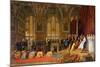 The Reception of Siamese Ambassadors by Emperor Napoleon III at the Palace of Fontainebleau-Jean Leon Gerome-Mounted Giclee Print