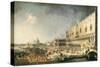 The Reception of the French Ambassador in Venice, 1725-26-Canaletto-Stretched Canvas