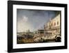 The Reception of the French Ambassador in Venice-Canaletto-Framed Art Print